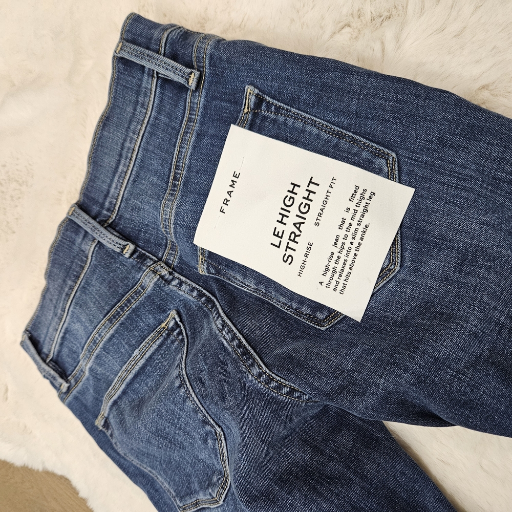 NWT! Size 25 Frame Denim Women's Le High Straight Blue Jeans